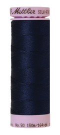 Mettler Silk-Finish -Navy - 50wt Cotton Thread 164yd/150m