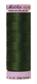 Mettler Silk-finish 50wt Solid Cotton Thread 164yd/150m Cypress