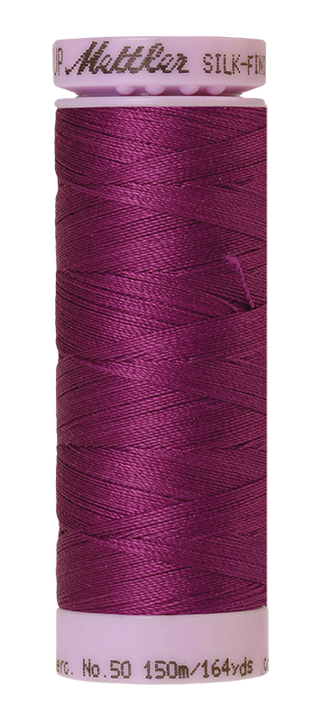 Mettler Silk-finish 50wt Solid Cotton Thread 164yd/150m Purple Passion