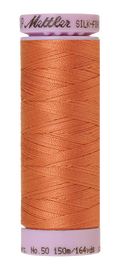 Mettler Silk-finish 50wt Solid Cotton Thread 164yd/150m Melon
