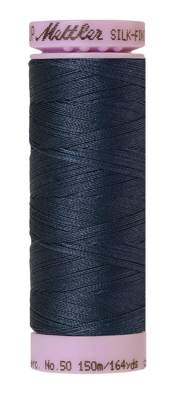 Mettler Silk-finish 50wt Solid Cotton Thread 164yd/150m Harbor