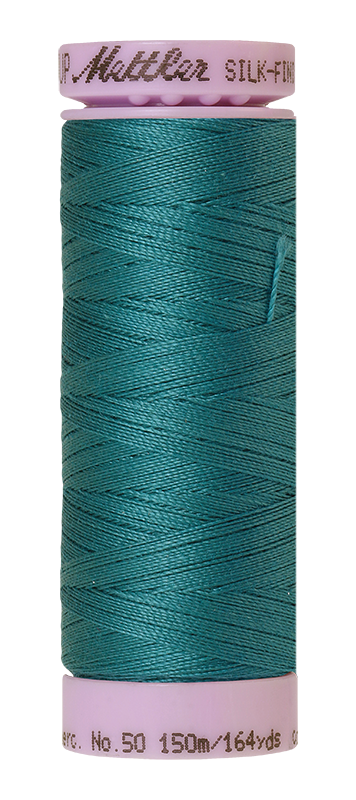 Mettler Silk-finish 50wt Solid Cotton Thread 164yd/150m Caribbean