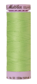 Mettler Silk-finish 50wt Solid Cotton Thread 164yd/150m Jade Lime