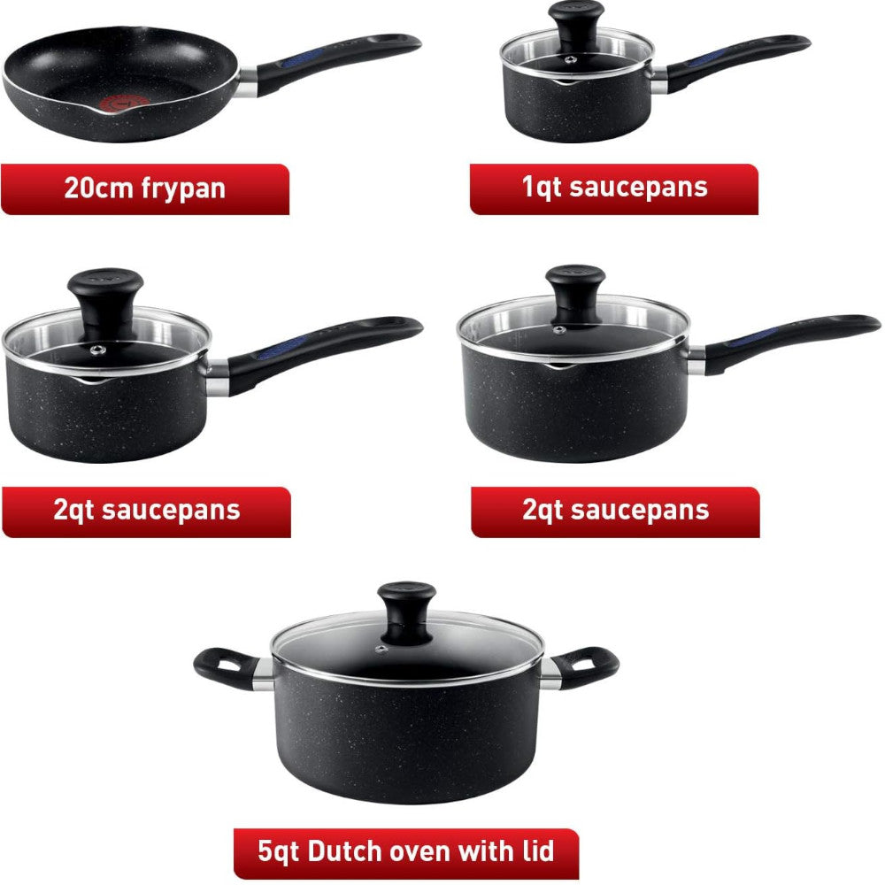 T-FAL B292S954 Signature 9pc Cookware Set