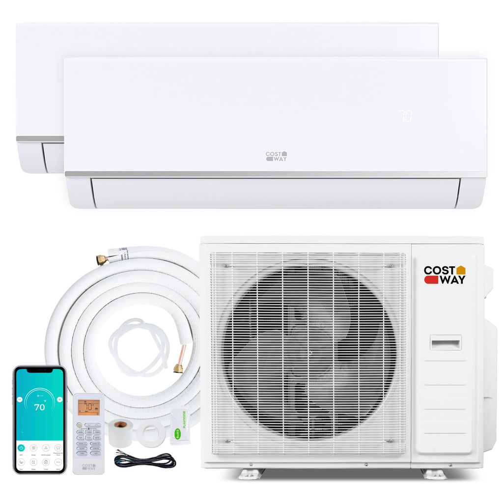 Blast Pro 38,000 BTU 2 Zone Mini Split Heat Pump, 20 SEER2, 18K + 24K
