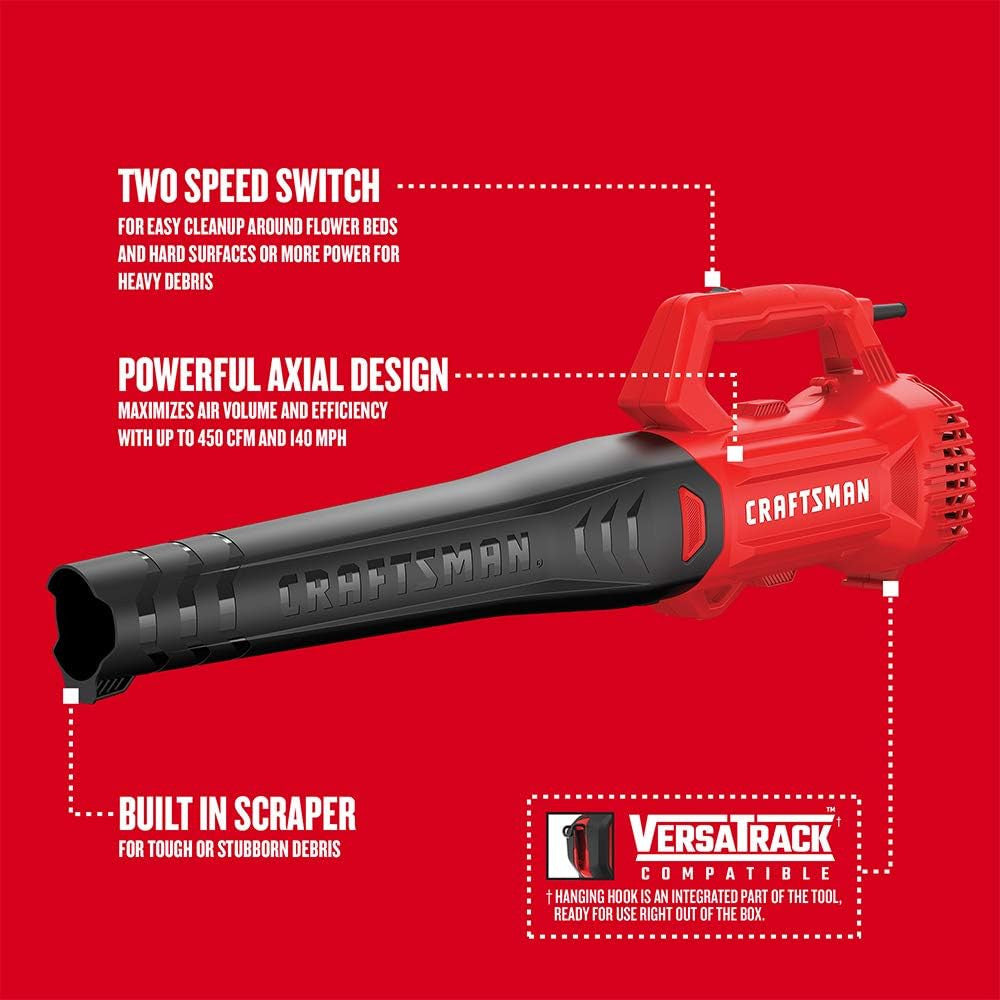 CRAFTSMAN CMEBL710 9 Amp Corded Axial Blower