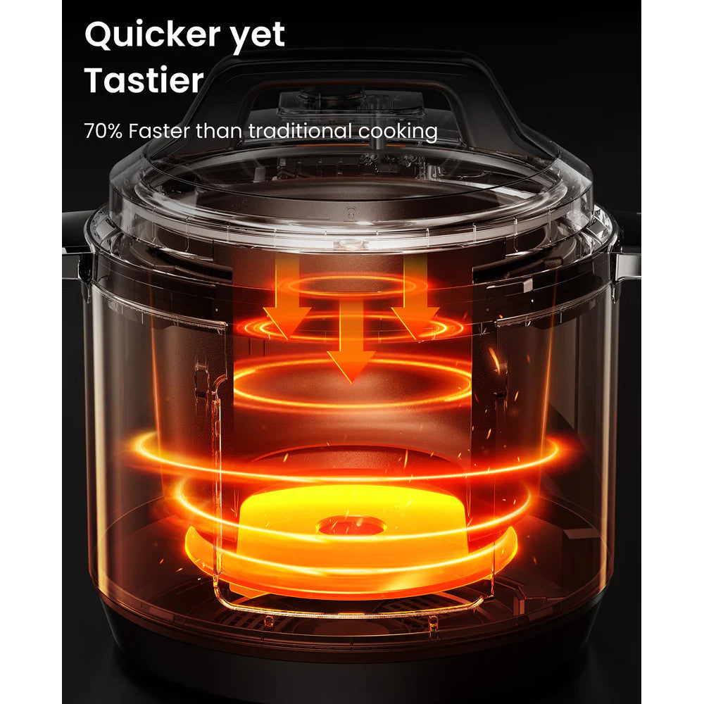 COMFEE CPC80D7ASB 8 Qt Electric Pressure Cooker - Blemished package with full warranty
