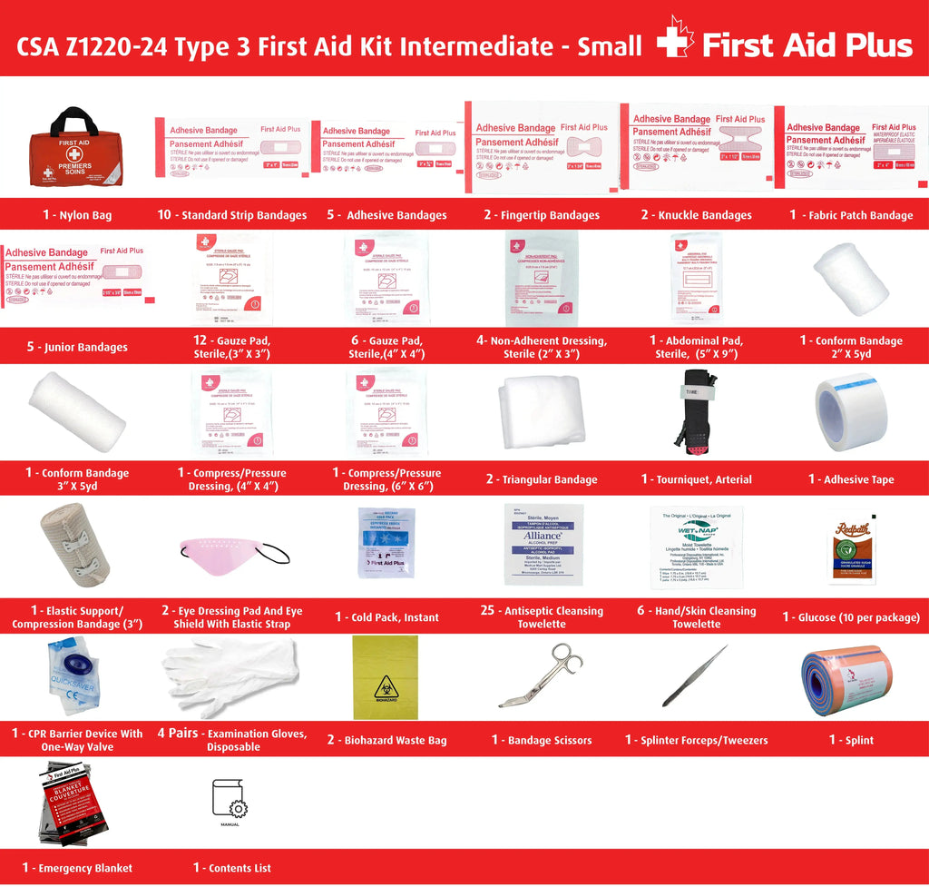 CSA First Aid Kit Type 3 Intermediate - Small (2-25 Workers)