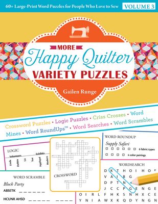 Happy Quilter Variety Puzzle Book