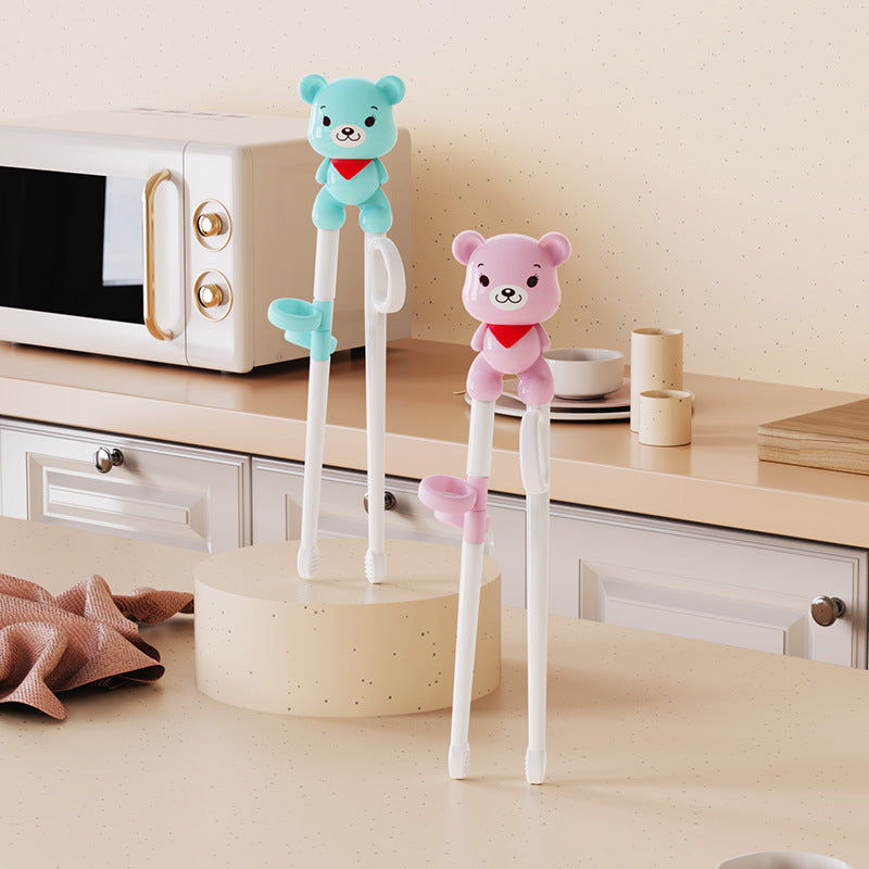 Children Training Chopsticks