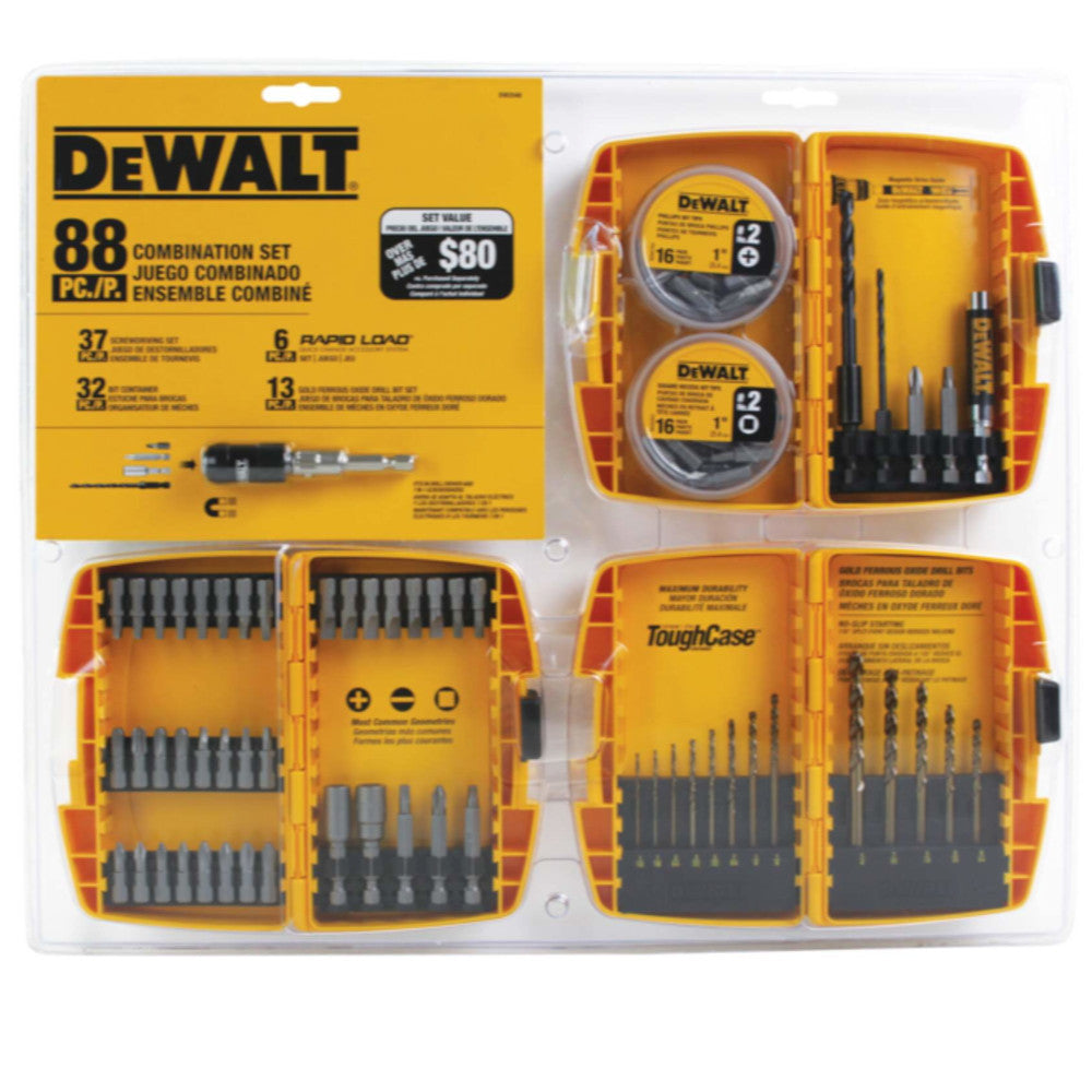 DEWALT DW2548C Assorted Drilling & Driving Set 88 PC