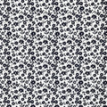 Fiori 2 by Gordon Fabrics - White with Black Flowers