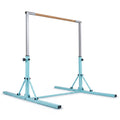 Foldable Gymnastics Bar for Kids with 3-Level Adjustable Heights-Green
