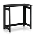 Folding Console Table with Foldable Legs-Black