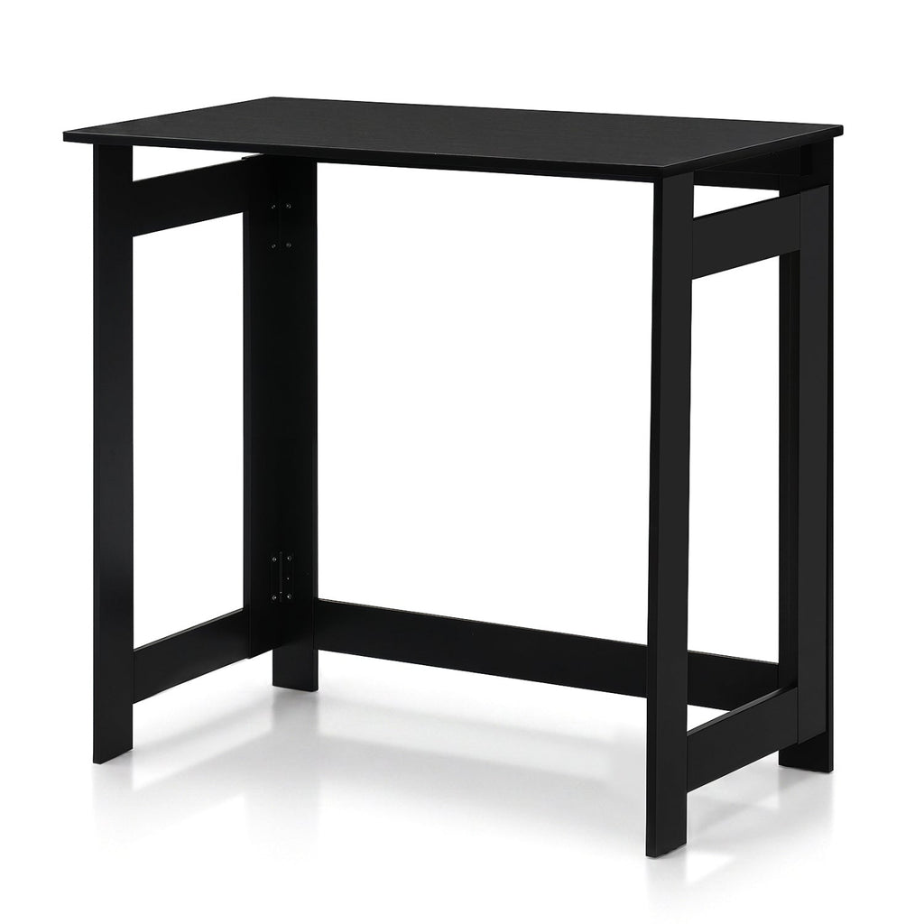 Folding Console Table with Foldable Legs-Black