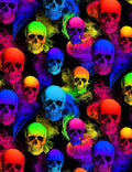 Rainbow Skull Smoke by Timeless Treasures