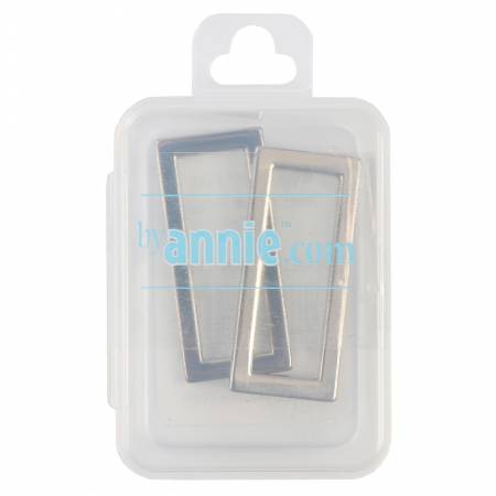 By Annie - Rectangle Ring Flat 1-1/2" Set of Two (2)