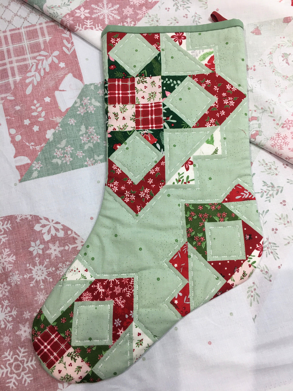 Store Sample- Mistletoe & Holly Christmas Stockings