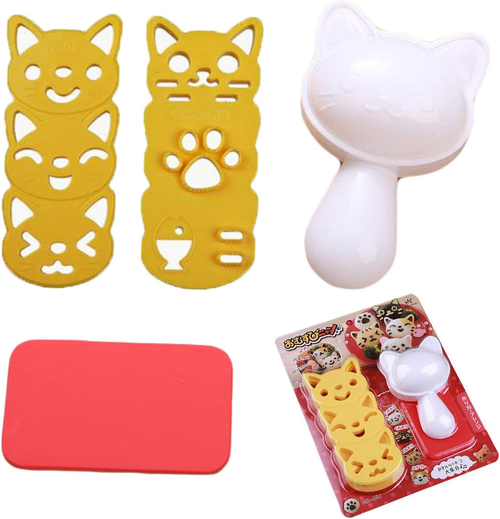 Japanese Kitty Rice Ball Mold Set