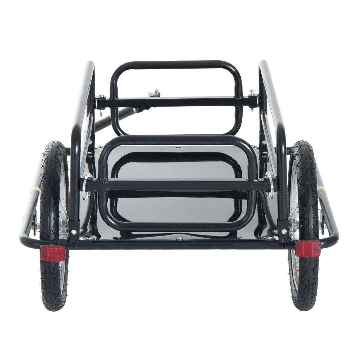 Folding Bicycle Cargo Trailer Wagon Utility Bike Cart Carrier Garden Patio Tool New