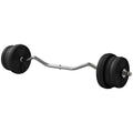50LBS Barbell Weight Set, Adjustable Weights with Curl Bar for Home Gym Women and Men Weight Lifting Training