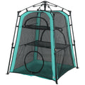 Cat Tent, 3-Tier Portable Pet Tent for Indoor Outdoor, Cat House with Multi-Door, Carry Bag, Breathable Mesh