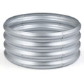 Round Galvanized Raised Garden Bed with Open-Ended Base-S