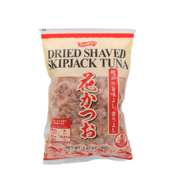 Shirakiku Bonito Flakes Dried Shaved Skipjack Tuna (80G) [Best Before Date: 2028.01]