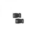 Sallie Tomato Side-Release Buckle 1" Black Plastic 2pk