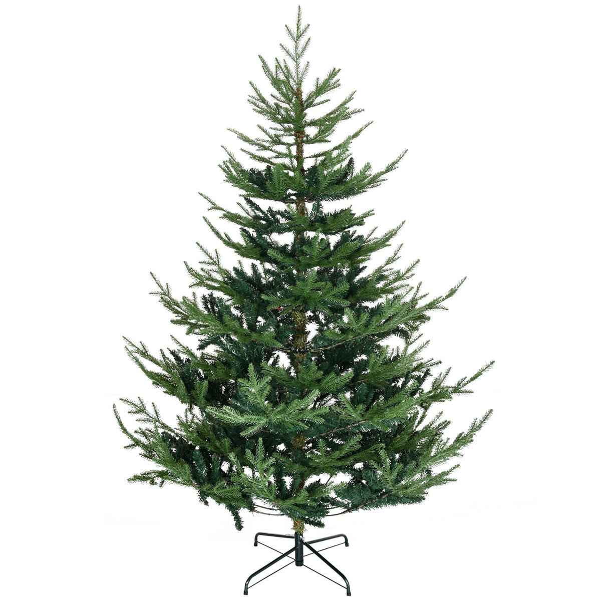 9ft Artificial Christmas Tree with Metal Base, Xmas Tree