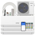 UltrEco 24,000 BTU 3 Zone Mini Split Heat Pump, 23 SEER2, Wifi, 7K + 9K + 12K