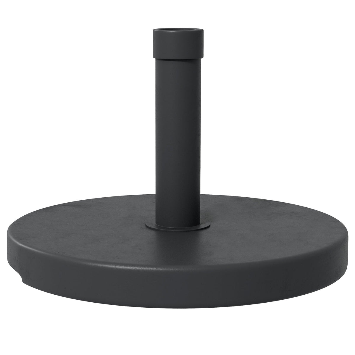 33 lbs Concrete Parasol Base, Heavy Duty Patio Umbrella Stand, 18.3" Round Garden Parasol Holder, Black