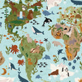 Created with Love 108in Wide Back - Map in Sky