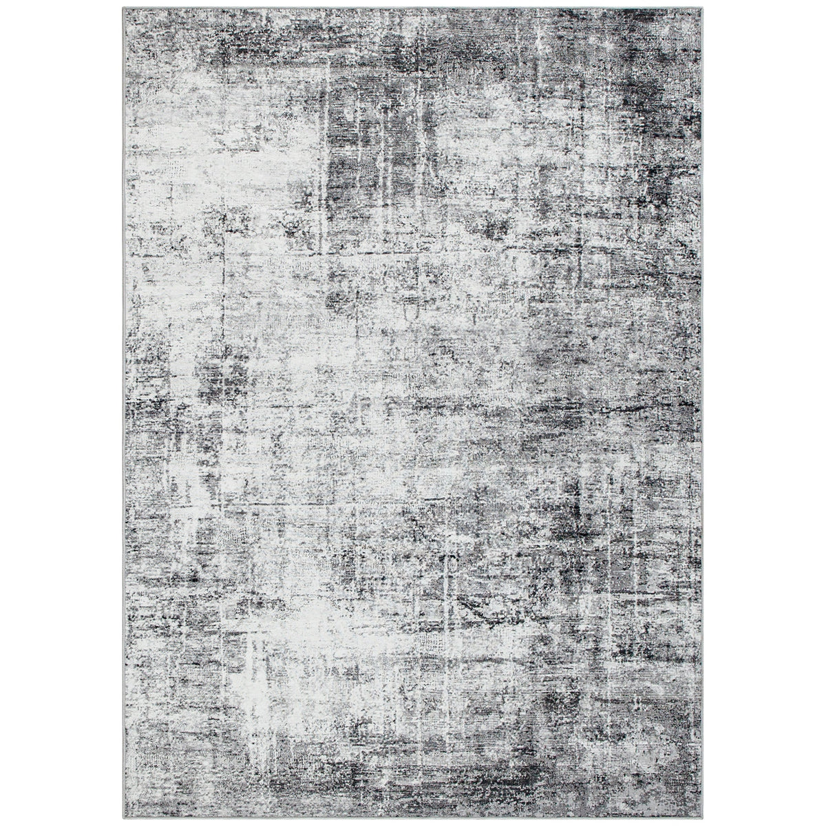 Area Rug for Living Room 5x7, Modern Abstract Machine Washable Rug, Non-Slip Carpet for Bedroom, Dining Room, Grey