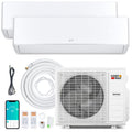 X-Pro 35,000 BTU 2 Zone Mini Split Heat Pump, 22.5 SEER2, 9K + 24K