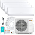 X-Pro 35,000 BTU 4 Zone Mini Split Heat Pump, 22.5 SEER2, Wifi, 9K + 9K + 9K + 12K