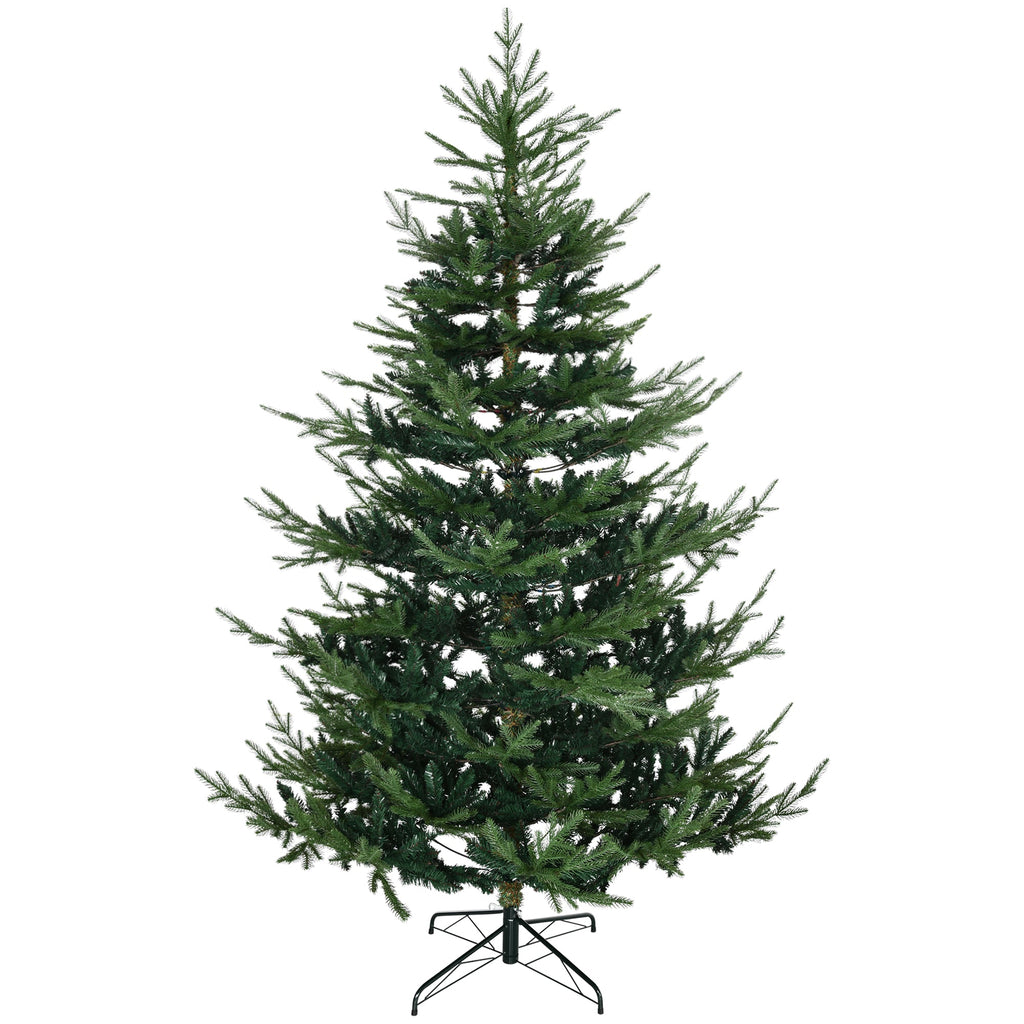 9ft Artificial Christmas Tree with Metal Base, Xmas Tree