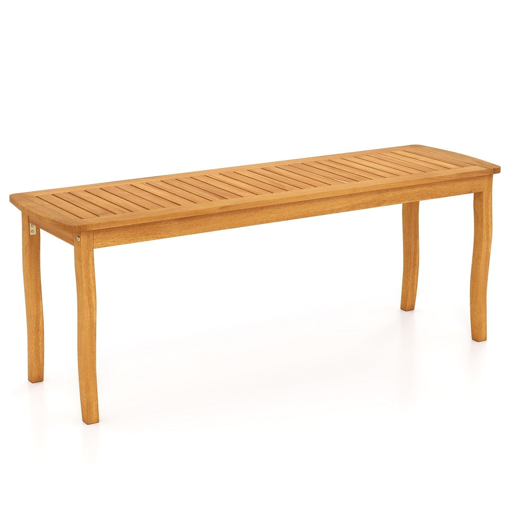Acacia Wood Outdoor 48 inches Long Patio Dining Bench-1 Pieces