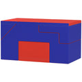 2-Piece Soft Play Kids Foam Play Se for Crawl and Climb, Dark Blue