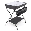 Baby Storage Folding Diaper Changing Table-Black