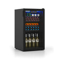Beverage Refrigerator Cooler with Glass Door-Black