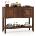 Buffet Sideboard Cabinet with 2 Doors and 2 Drawers-Brown