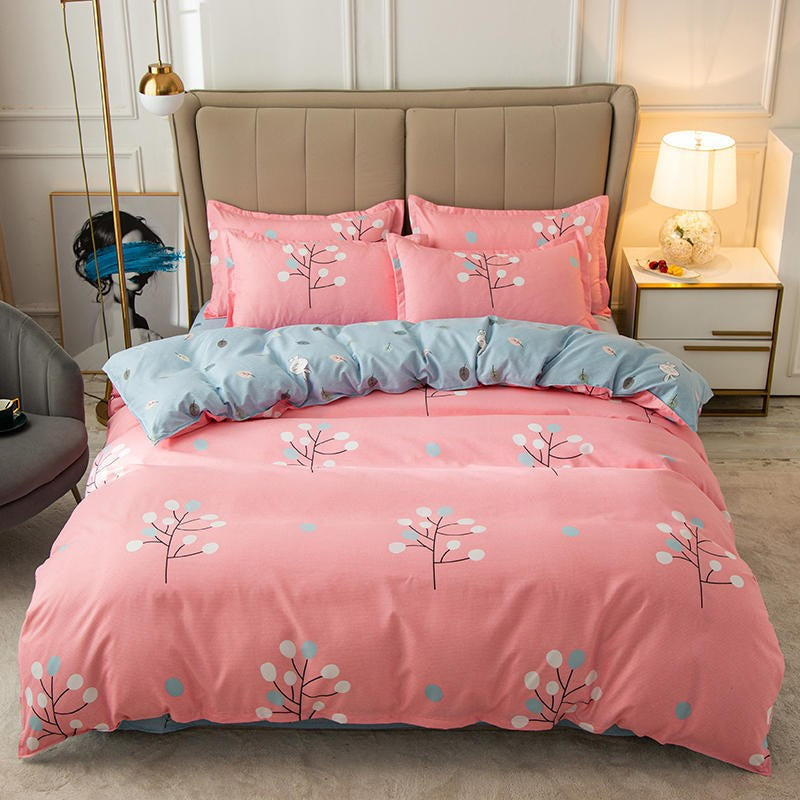 Floral Cotton Duvet Cover Set
