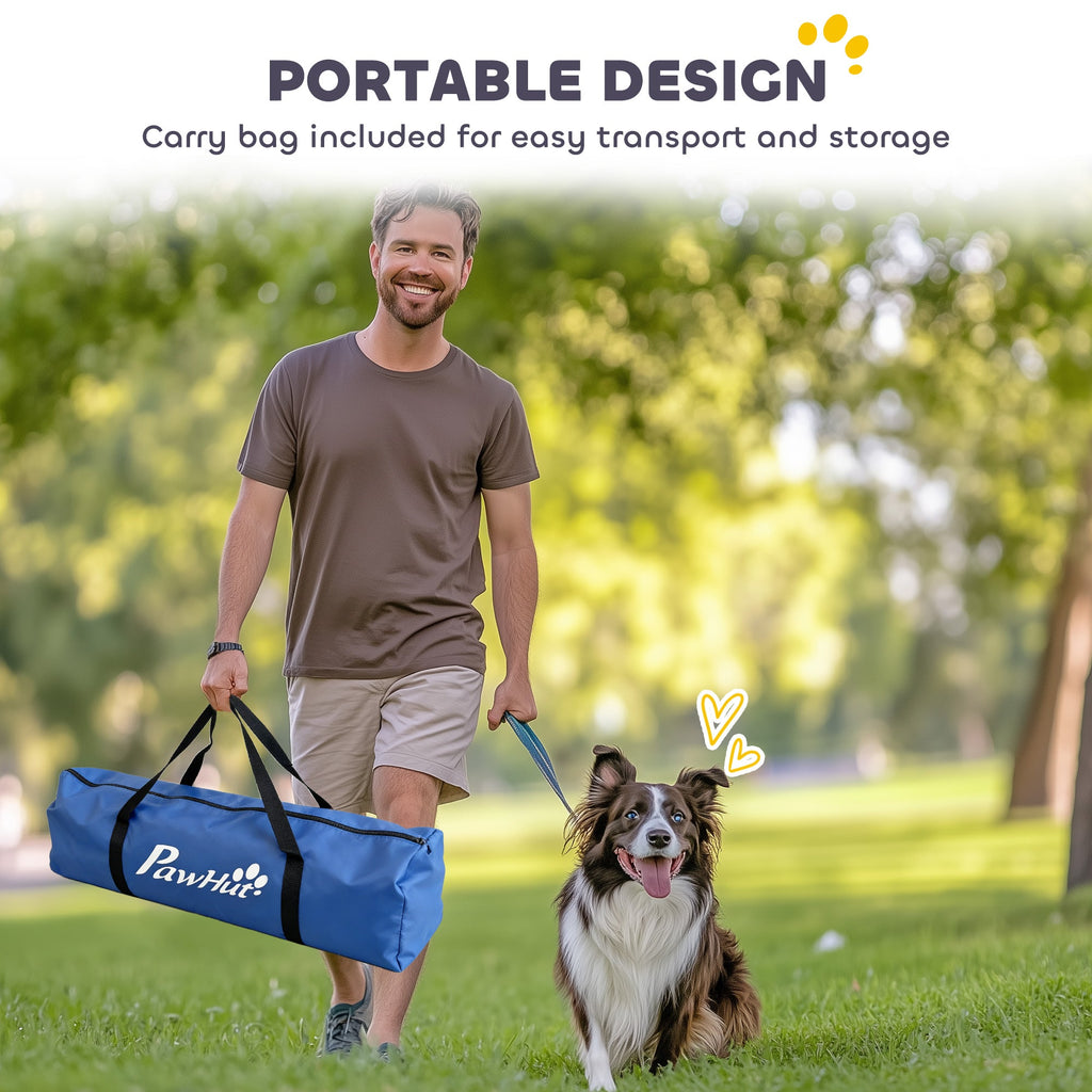 Dog Agility Training Equipment, 5PCS Dog Obstacle Course Starter Kit with Carrying Bag