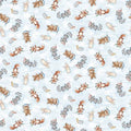 Timeless Treasures - Snowday - Bunnies Multi - Snow Angels
