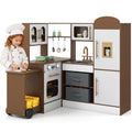 Corner Kitchen with Lights and Sounds for Kids Ages 3+-Coffee