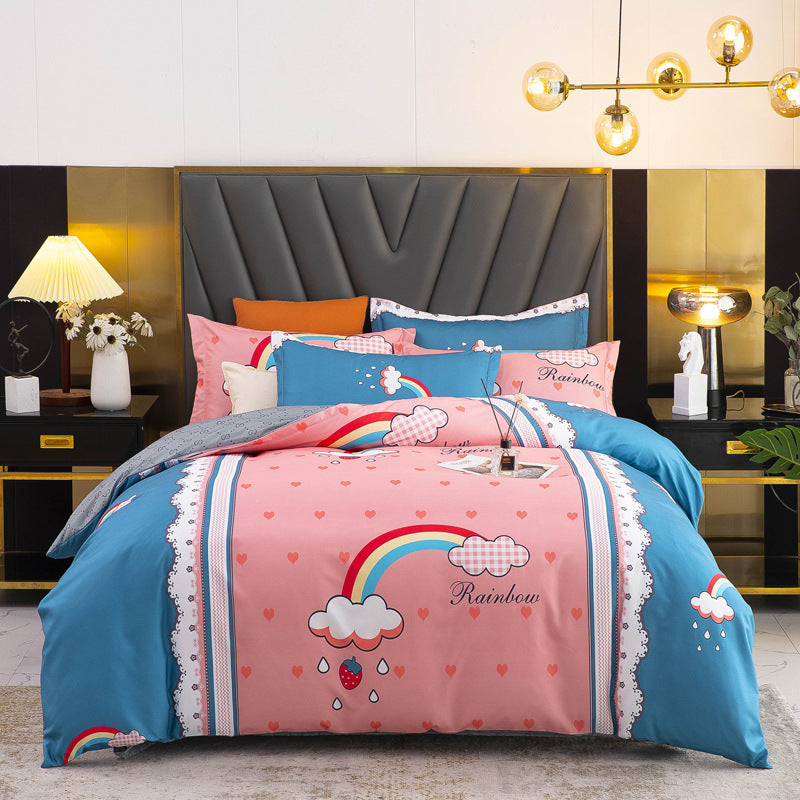 Brushed Floral Winter Bedding Set
