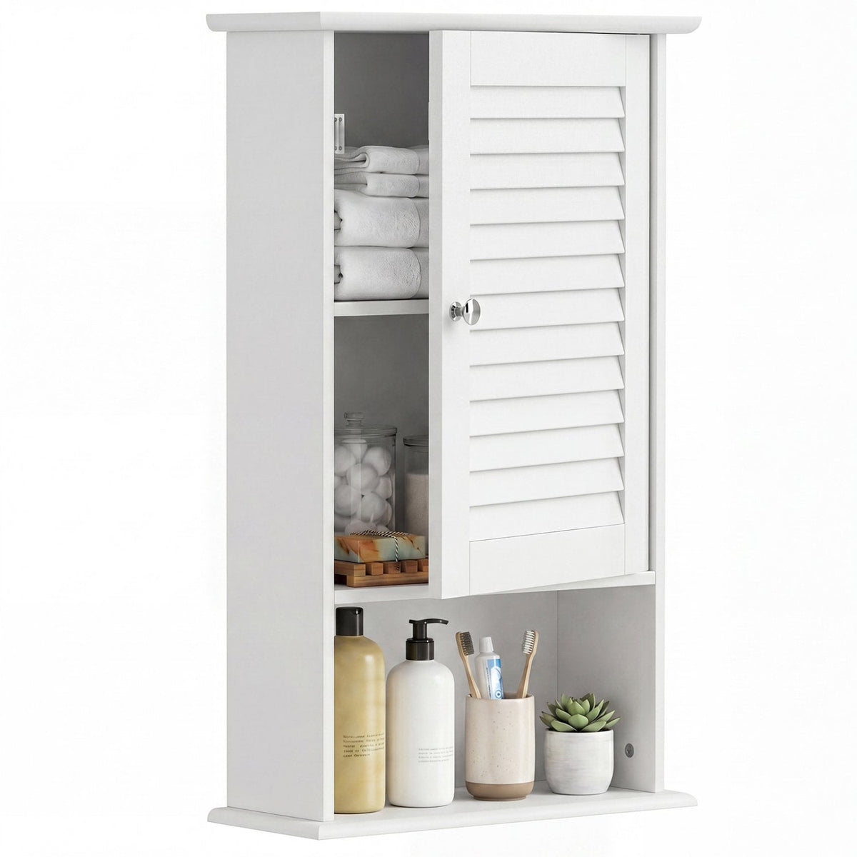 27.5 Inch H Wall Hanging Bathroom Storage Cabinet