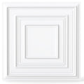 Drop Ceiling Tiles 24 inches x 24 inches PVC Ceiling Panels with 3D Decorative Patterns 12-Pack-White