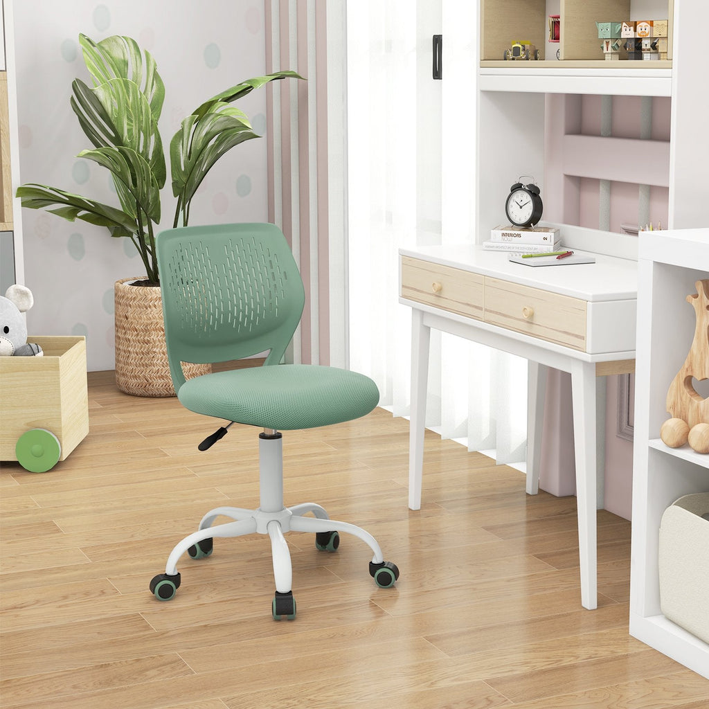 Ergonomic Children Study Chair with Adjustable Height-Green